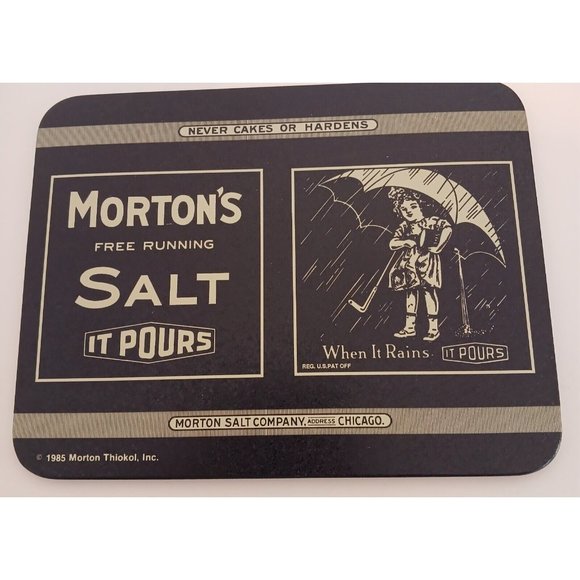 Morton Other - MORTON's Salt Sign Bristolware Chicago 1985 Morton Thiokol Inc. Open Box not use
